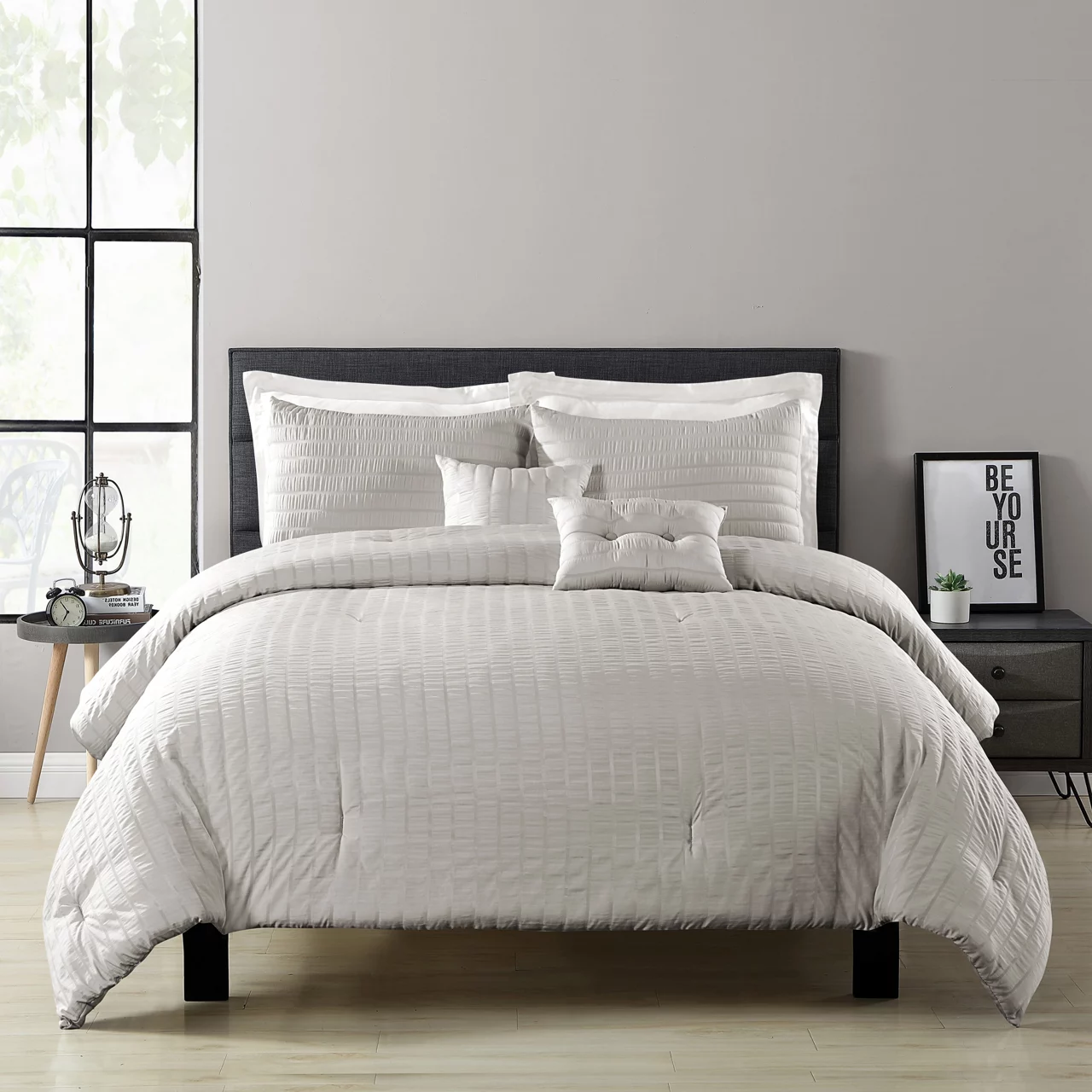 Farmhouse Seersucker Comforter Set 11 Farmhouse Seersucker Comforter Set - Image 9