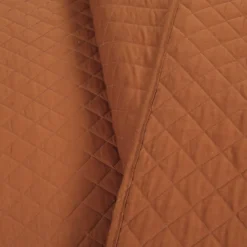 Ava Rust Diamond-Quilted Full/Queen 3-Piece Quilt Set -Household Items Sale 810552961 4