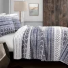 Hygge Navy & White Geometric Full/Queen 3-Piece Quilt Set -Household Items Sale 810553067