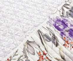 Adalia Floral Reversible 3-Piece Quilt Set 24 Adalia Floral Reversible 3-Piece Quilt Set -Household Items Sale 810553341 4