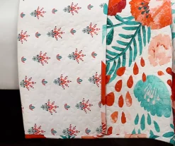 White & Red Poppy Garden Full/Queen 3-Piece Quilt Set -Household Items Sale 810553414 2