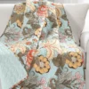 Blue & Yellow Floral Sydney Quilted Throw, (50" X 60") 2 Blue & Yellow Floral Sydney Quilted Throw, (50" X 60") -Household Items Sale 810553516