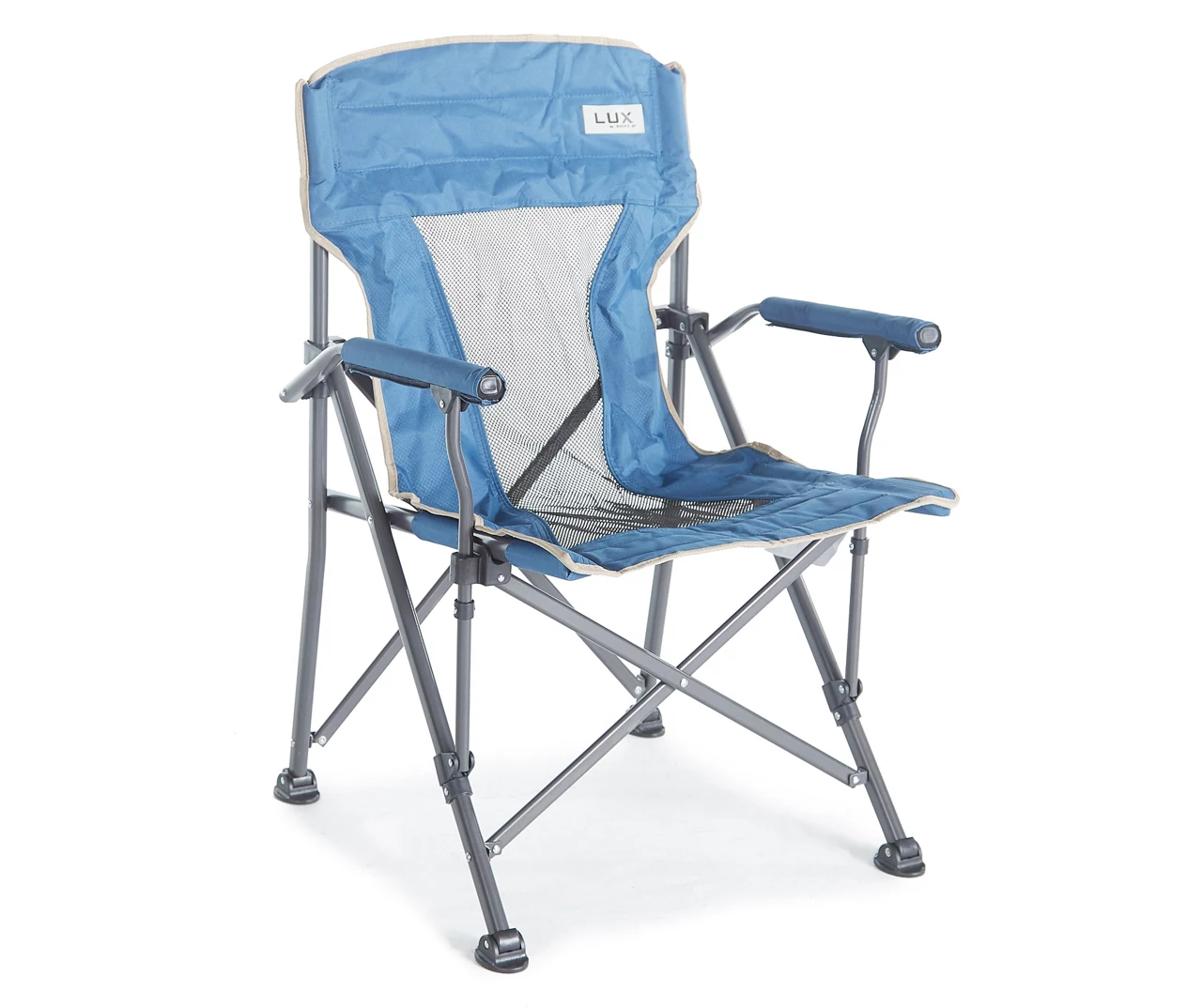 Lux Navy Blue Folding Quad Chair 3 Lux Navy Blue Folding Quad Chair