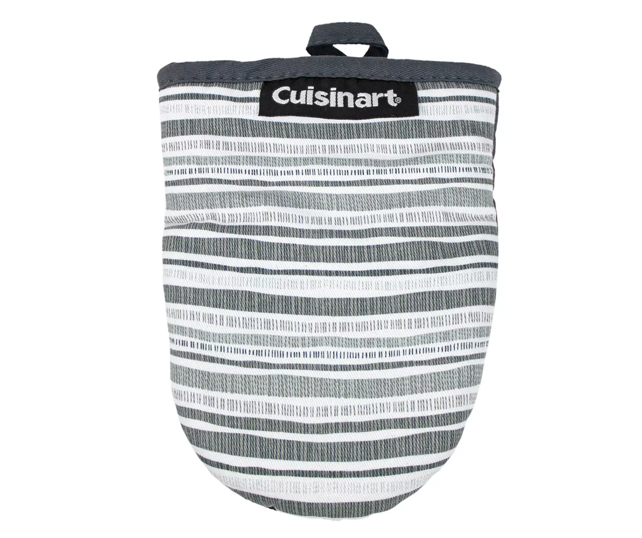 Cuisinart Castlerock Gray & White Dashed Stripe Mini Oven Mitt, 2-Pack 4 Cuisinart Castlerock Gray & White Dashed Stripe Mini Oven Mitt, 2-Pack - Image 2