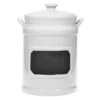 White Farmhouse Chalkboard Canister With Lid, 67 Oz. 1 White Farmhouse Chalkboard Canister With Lid, 67 Oz. -Household Items Sale 810560445 A0 1