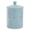 Distressed Aqua Ceramic Canister, 78 Oz. -Household Items Sale 810560447 A0 1