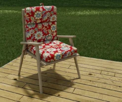 Daelyn Cherry French Edge Outdoor Chair Cushion 21 Daelyn Cherry French Edge Outdoor Chair Cushion -Household Items Sale 810560543 5