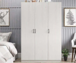 Ivory Oak 3-Door Storage Wardrobe 15 Ivory Oak 3-Door Storage Wardrobe -Household Items Sale 810561398 1