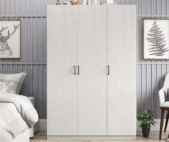 Ivory Oak 3-Door Storage Wardrobe 20 Ivory Oak 3-Door Storage Wardrobe -Household Items Sale 810561398 11