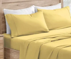 Yellow Microfiber Sheet Set 12 Yellow Microfiber Sheet Set -Household Items Sale 810564914 1