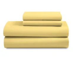 Yellow Microfiber Sheet Set 14 Yellow Microfiber Sheet Set -Household Items Sale 810564917 2
