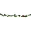 10.6' Frosted Berry & Holly Garland Light Set, 30-Lights -Household Items Sale 810567441 1