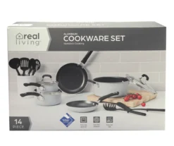 Non-Stick 14-Piece Rivet Handle Cookware Set 8 Non-Stick 14-Piece Rivet Handle Cookware Set -Household Items Sale 810568359