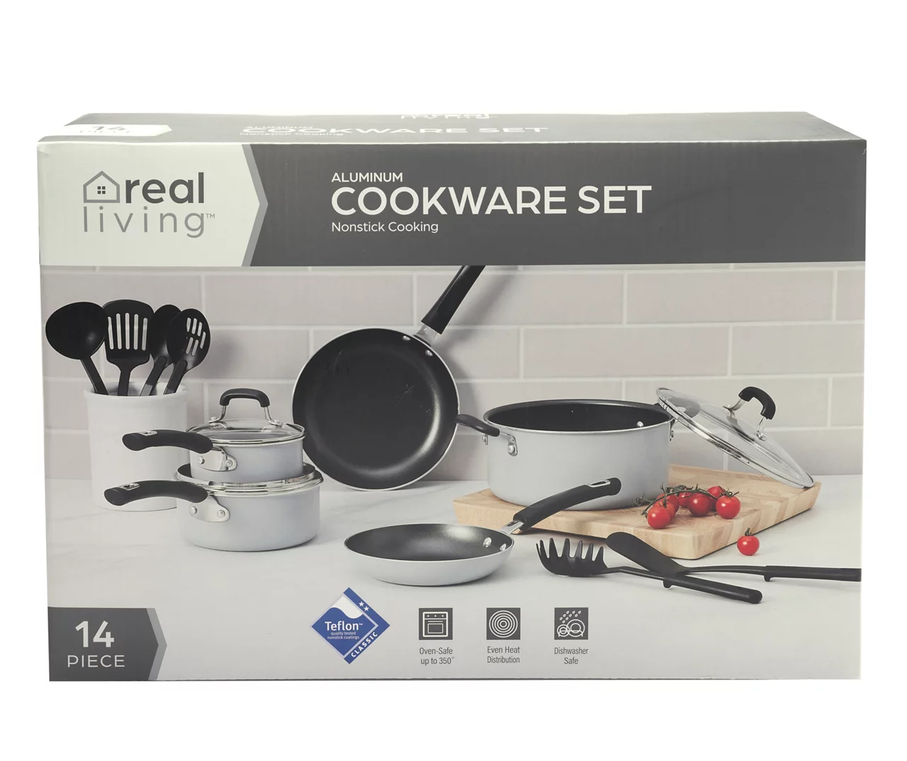 Non-Stick 14-Piece Rivet Handle Cookware Set 5 Non-Stick 14-Piece Rivet Handle Cookware Set - Image 3
