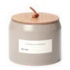 Vanilla Woods Gray Matte Ceramic 3-Wick Jar Candle, 19 Oz. -Household Items Sale 810570776 1