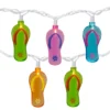Northlight Multi-Color Flip Flop Mini Light Set, 10-Lights -Household Items Sale 810576252