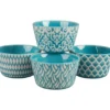 Teal Mirabelle 4-Piece Ramekin Set 2 Teal Mirabelle 4-Piece Ramekin Set -Household Items Sale 810580029 1