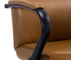 Camel Brown Vegan Leather Office Chair 20 Camel Brown Vegan Leather Office Chair -Household Items Sale 810583520 A8 4