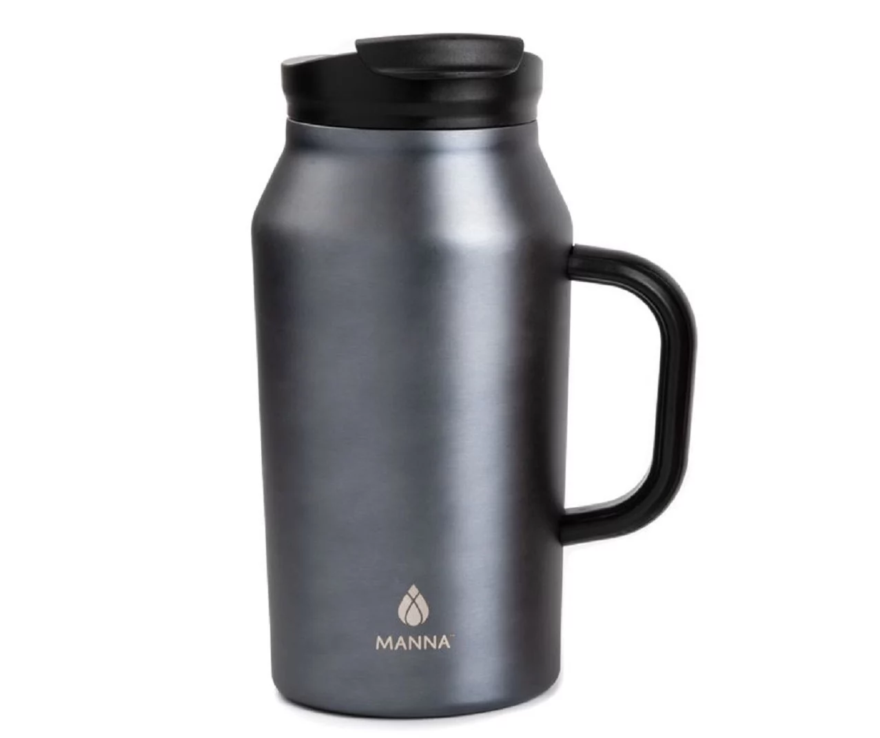 Matte Metallic Charcoal Stainless Steel Basin Mug, 40 Oz. 3 Matte Metallic Charcoal Stainless Steel Basin Mug, 40 Oz. - Image 2