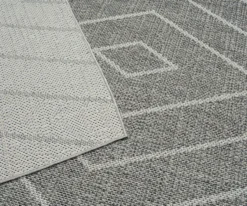 Jani Lagos Gray Geometric Outdoor Area Rug, (5' X 7') 11 Jani Lagos Gray Geometric Outdoor Area Rug, (5' X 7') -Household Items Sale 810586754 810586755 810586756 A0 3