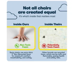 Mitchell Roasted Chestnut Vegan Leather Office Chair -Household Items Sale 810590318 9