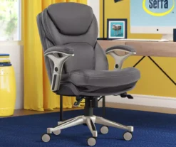 Claremont Gray Bonded Leather Office Chair -Household Items Sale 810590392 2