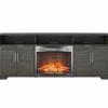 68.7" Foxwick Espresso Electric Fireplace Console -Household Items Sale 810590628 3