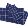 Navy & White Windowpane Print Full 4-Piece Sheet Set 1 Navy & White Windowpane Print Full 4-Piece Sheet Set -Household Items Sale 810590916 810590917 810590918 A0