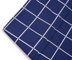 Navy & White Windowpane Print Full 4-Piece Sheet Set 5 Navy & White Windowpane Print Full 4-Piece Sheet Set -Household Items Sale 810590916 810590917 810590918 1 A8