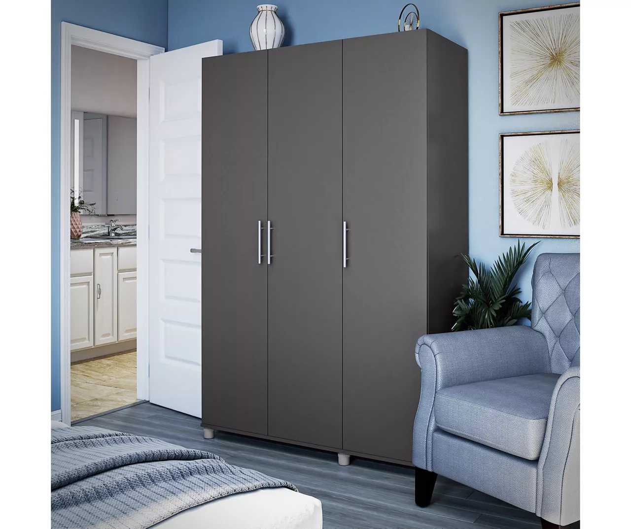 Systembuild Colwyn 3-Door Storage Wardrobe 15 Systembuild Colwyn 3-Door Storage Wardrobe - Image 13