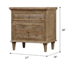 Windham 2-Drawer Nightstand With USB Charging -Household Items Sale 810591521 8