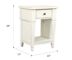 Kali Weathered White 1-Drawer Nightstand 7 Kali Weathered White 1-Drawer Nightstand -Household Items Sale 810591523 2