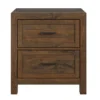 West Caramel 2-Drawer Nightstand 2 West Caramel 2-Drawer Nightstand -Household Items Sale 810591525