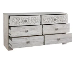 Paxberry Whitewash 6-Drawer Dresser -Household Items Sale 810591798 3