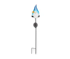 32.2" Blue Hat Gnome Solar Yard Stake