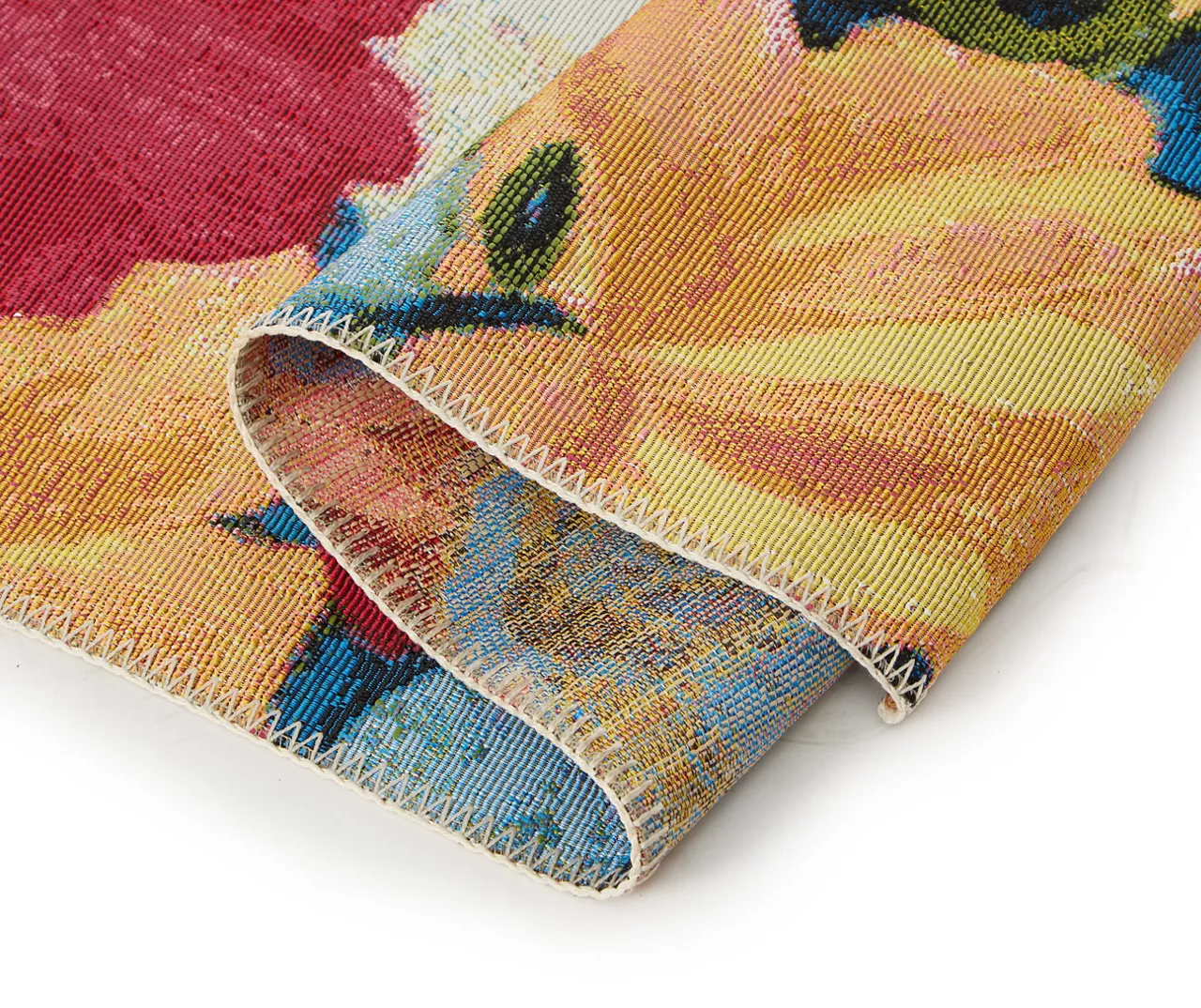 Bouquet Navy & Multi-Color Floral Outdoor Area Rug, (6' X 9.5') 4 Bouquet Navy & Multi-Color Floral Outdoor Area Rug, (6' X 9.5') - Image 2