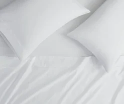 White 600-Thread Count Pima Cotton King 4-Piece Sheet Set 20 White 600-Thread Count Pima Cotton King 4-Piece Sheet Set -Household Items Sale 810595715 810595712 810595716 810595717 A8 7
