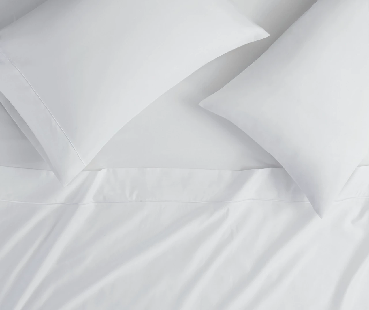White 600-Thread Count Pima Cotton King 4-Piece Sheet Set 9 White 600-Thread Count Pima Cotton King 4-Piece Sheet Set - Image 7