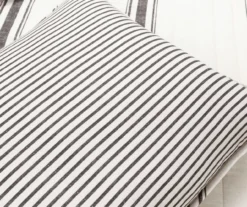 Farmhouse White & Black Stripe Reversible Full/Queen 3-Piece Quilt Set 16 Farmhouse White & Black Stripe Reversible Full/Queen 3-Piece Quilt Set -Household Items Sale 810595946 5