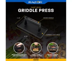 RAZOR Cast Iron Griddle Press 15 RAZOR Cast Iron Griddle Press -Household Items Sale 810597069 6