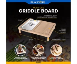 RAZOR Multi-Use Griddle Board -Household Items Sale 810597077 7