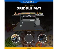 Heavy-Duty Non-Slip Griddle Mat, (36" X 48.4") -Household Items Sale 810597078 8