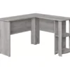 Industrial Gray L-Shaped Corner Desk With Open Storage -Household Items Sale 810597219