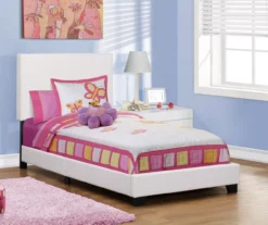 Monarch Faux Leather Twin Bed 23 Monarch Faux Leather Twin Bed -Household Items Sale 810598495 B0