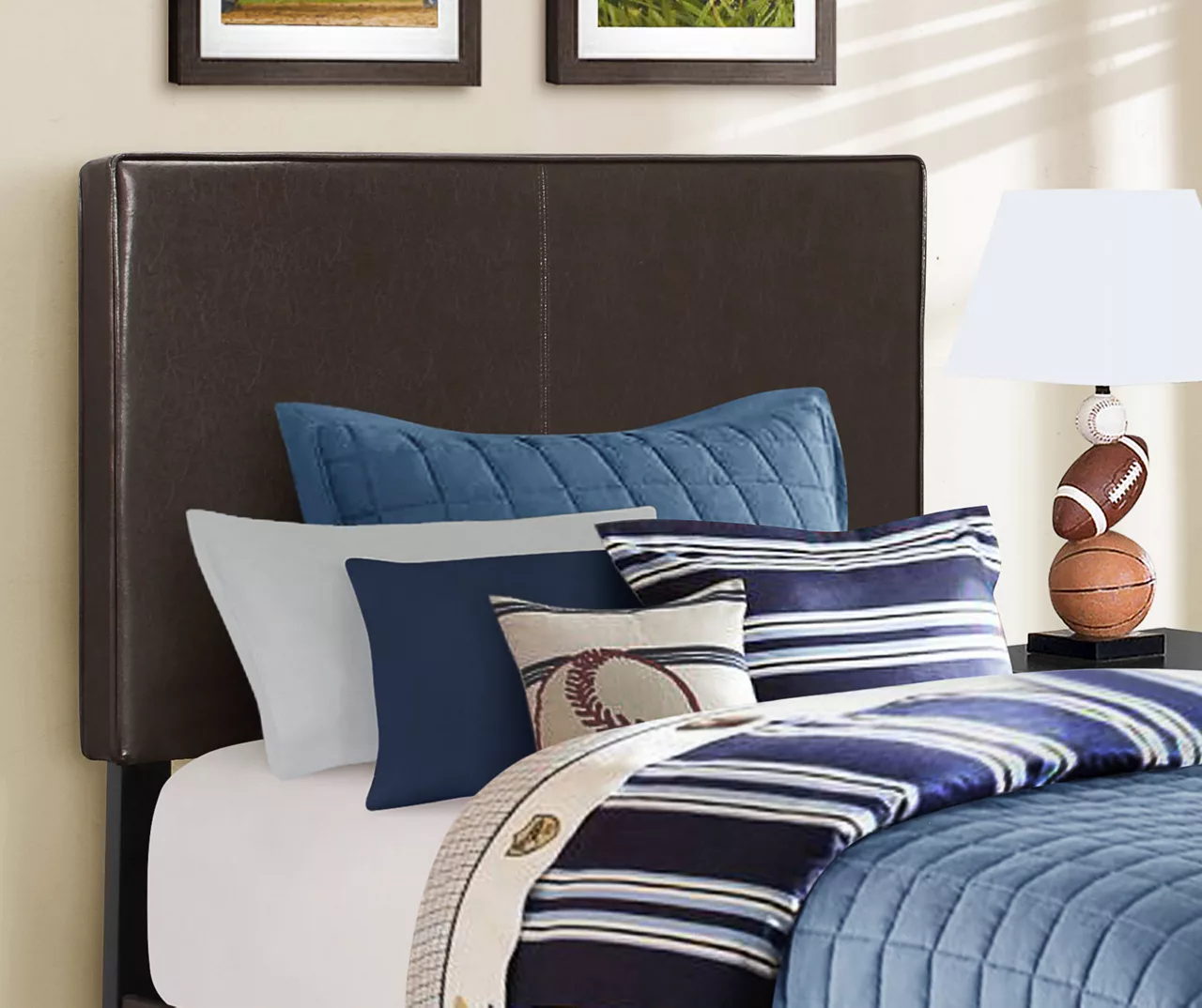 Monarch Faux Leather Twin Bed 7 Monarch Faux Leather Twin Bed - Image 5