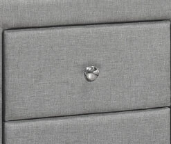 Monarch Linen Upholstered Nightstand -Household Items Sale 810598500 A8