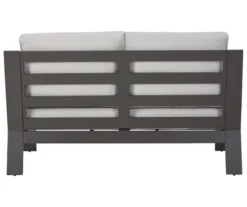 Tropicava Wood Look & Metal Cushioned Patio Loveseat -Household Items Sale 810599415 2