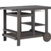 Kailani Gray Rolling Patio Serving Cart -Household Items Sale 810599455 2