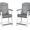 Transville Gray & White Wood Look Patio Counter Bar Stools, 2-Pack -Household Items Sale 810599461 8