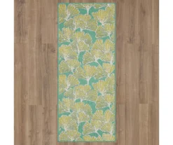 Mohawk Treasured Garden Lime Green & Turquoise Botanical Outdoor Area Rug -Household Items Sale 810600346 A0 2